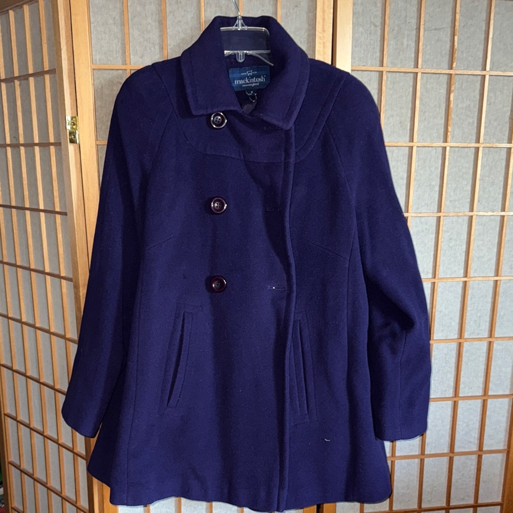 Navy Double-Breasted Pea Coat